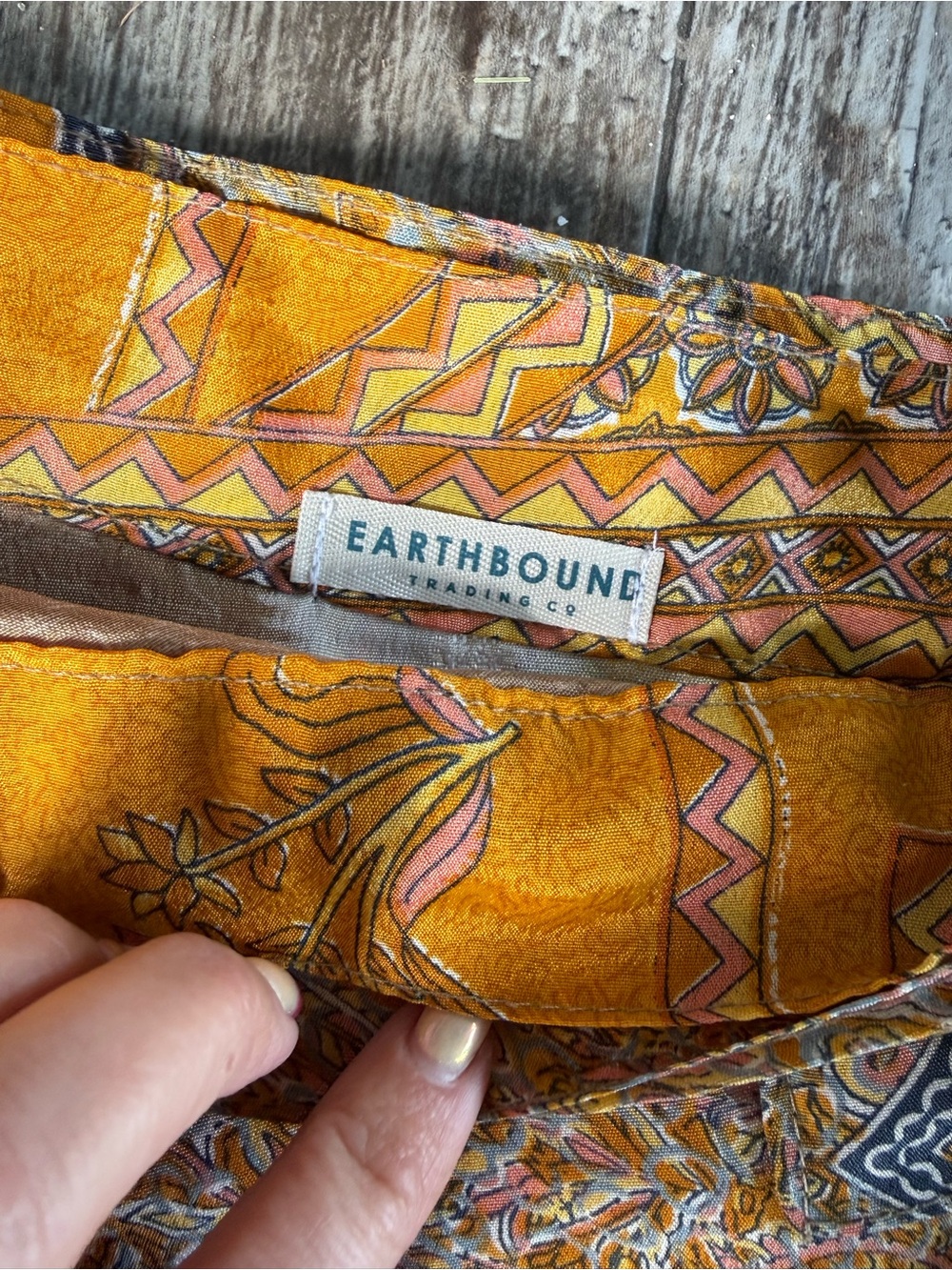 2 for $20 sale: Earthbound gold yellow wrap skirt - OS - Picture 2 of 4